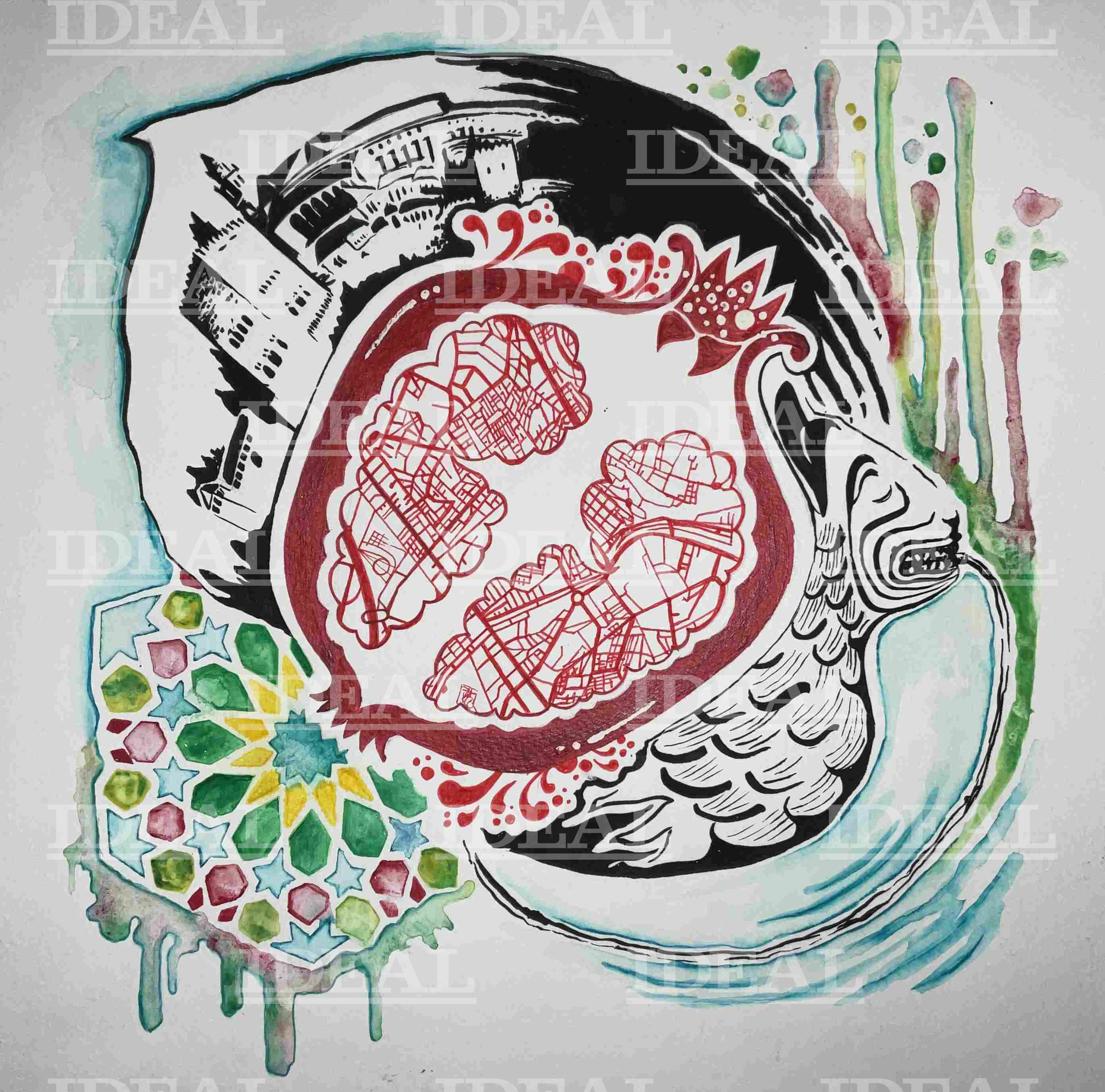 El corazón de granada